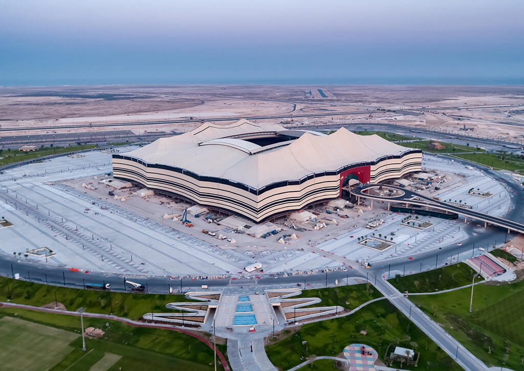 Al Bayt Stadium in Al Khor City